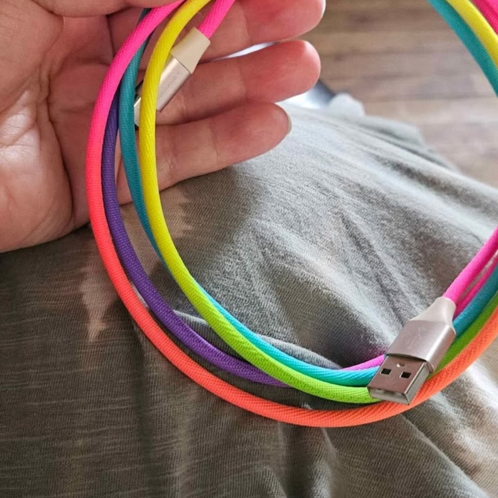 Rainbow 10ft C-Port USB Charging Cable